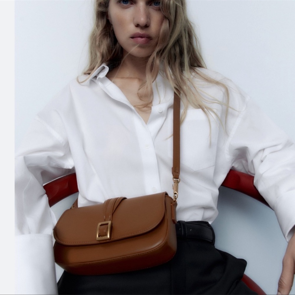 ZARA BUCKLE CROSSBODY BAG